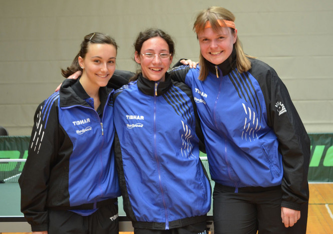 Die bayerischen Goldladys Milena Huber, Janina-Antonia Brugger und Karin Stumpfecker. Fotos: Tatjana Brugger
