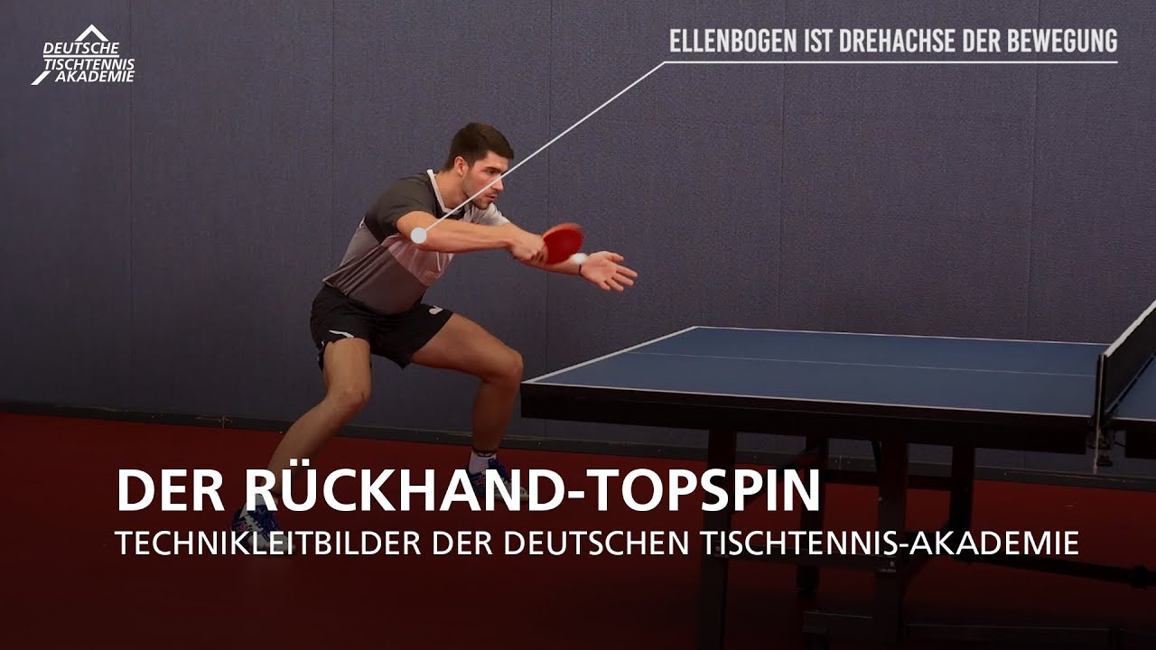 Der Rückhand-Topspin I Technikleitbilder der Deutschen Tischtennis-Akademie