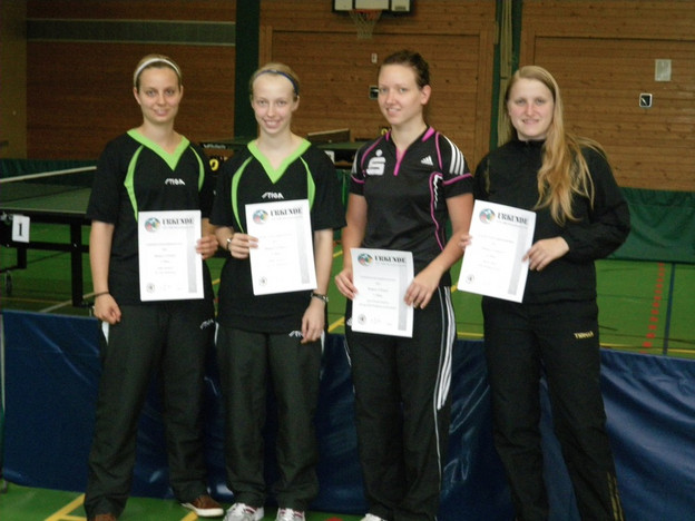 Die besten Nord-Damen v.l.: Julia Janitzek, Maike Janitzek, Ann-Christin Seidens und Sibylle Bauer. Foto: Tobias Liedtke