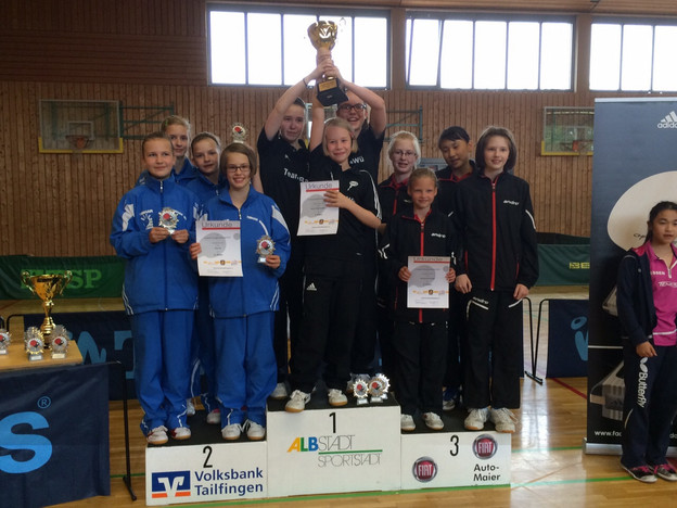 Die B1-Schülerinnen eroberten den zweiten Platz.