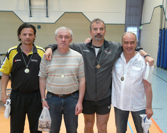 Der Post SV Traunstein sicherte sich den süddeutschen Titel bei den Senioren 40 Fotos: Axel Franke