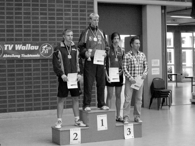 Jörg Teichmann (Zweiter von rechts) sicherte sich den dritten Rang bei den Herren B