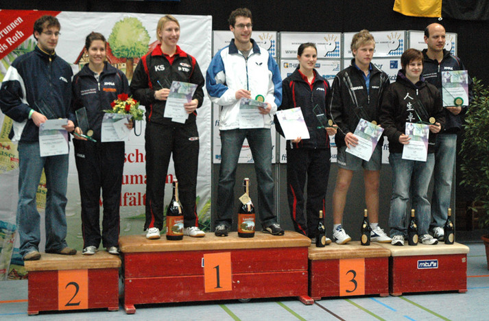 Siegerehrung gemischtes Doppel