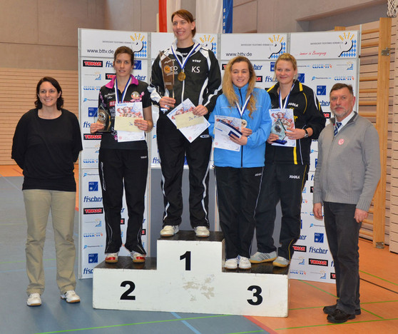 Siegerehrung im Damen-Einzel.