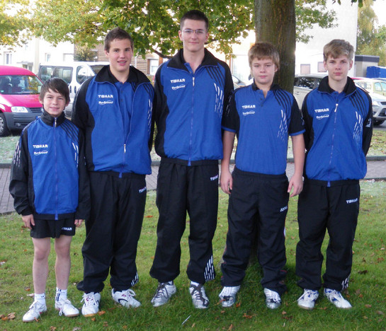 Die fünf bayerischen Schüler v.l.: Elias Grünwald, Jan Schubert, Ferenc Toth, Marcel Kutzner und Dominik Fasching (Foto: Cornel Borsos).