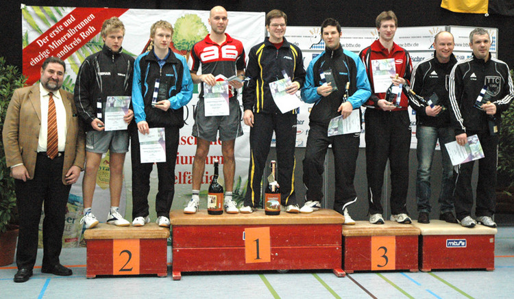 Siegerehrung Herren Doppel