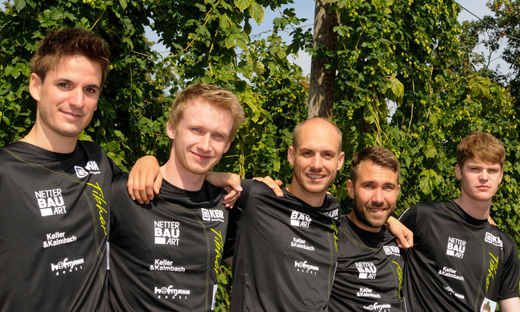 Hilpoltsteins Asse Dennis Dickhardt, Alexander Flemming, Nico Christ, Felix Bindhammer und Arne Hölter. Foto Roland Münch