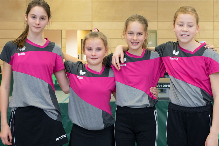 Die Mädchen des TSV Neuendettelsau – Sieger bei den Schülerinnen B