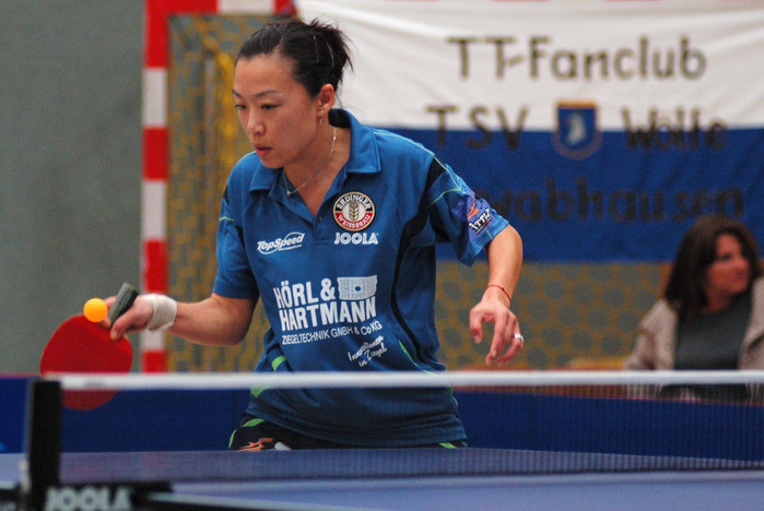 Bao Di bot in Tostedt eine beeindruckende Leistung und war mit zwei Einzelsiegen maßgeblich am Punktgewinn beteiligt Foto: Nils Rack