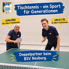 Aus den Vereinen: Tischtennis – ein Sport für Generationen beim BSV Neuburg