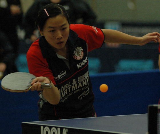 Ting Yang, die in der vergangenen Saison noch im vorderen Paarkreuz gespielt hat, will nun hinten fleißig für den TSV Schwabhausen punkten