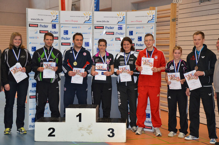 Siegerehrung im Mixed.