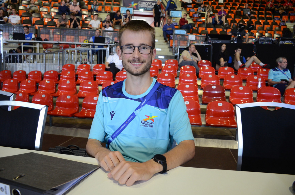 Philipp Wohlfart war als Volunteer bei der Tischtennis-EM im Dauereinsatz