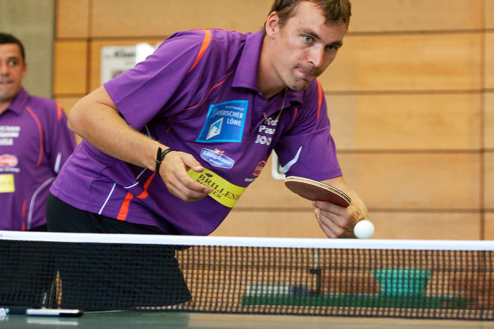 Tomas Pristal durfte mit dem TTC Fortuna Passau den ersten Derbysieg dieser Saison bejubeln. Foto: Roland C. Ritter