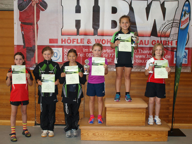 Siegerehrung der Schülerinnen C.