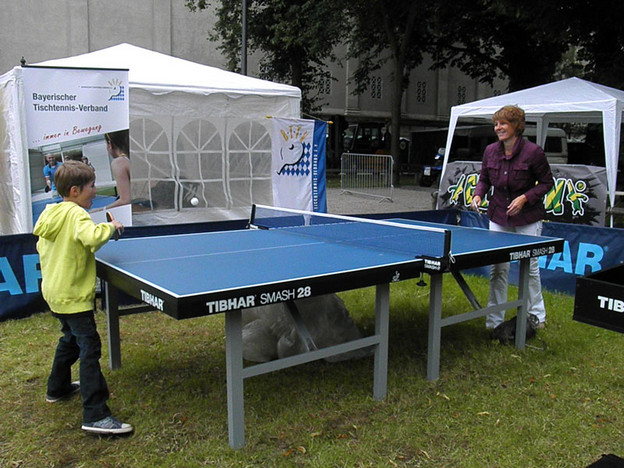 Ständig belegt - die großen Tische zum freien Spiel