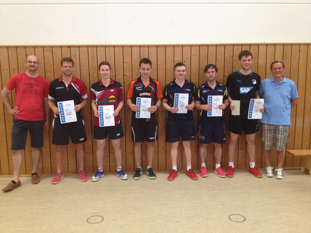 Siegerehrung der Herren.