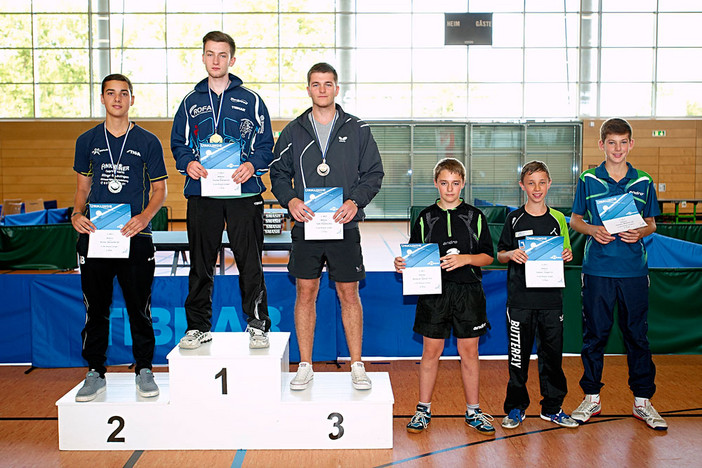 Siegerehrung der Jungen. Fotos: Jürgen Kuprat