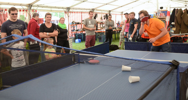 Am Roboter-Tisch herrschte reger Andrang.