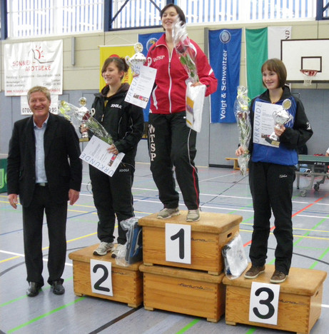 Siegerehrung bei den Mädchen