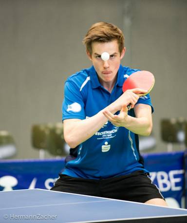 Kilian Ort steht als Einzelsportler und Mitglied der so erfolgreichen 1. Tischtennis-Mannschaft des TSV Bad Königshofen gleich doppelt zur Wahl. Foto: Hermann Zacher