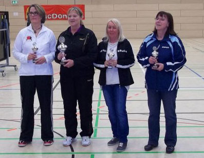 Siegerehrung der Damen 60.