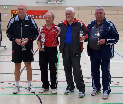 Siegerehrung der Herren 70.