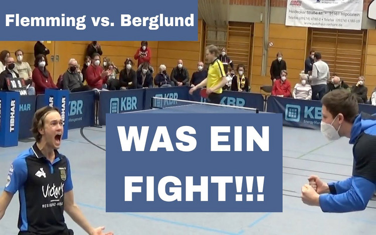 Emotionen, Diskussionen, GEILES Tischtennis - Alex Flemming vs. Simon Berglund