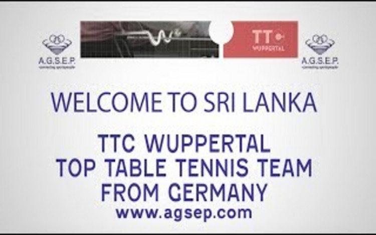 Tischtennis unter Palmen in Sri Lanka