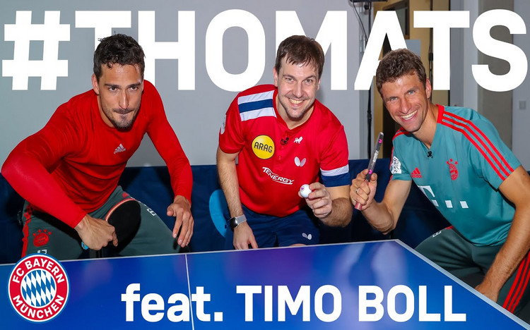 ThoMats #8 | Table Tennis Challenge w/ Timo Boll | Müller vs. Hummels