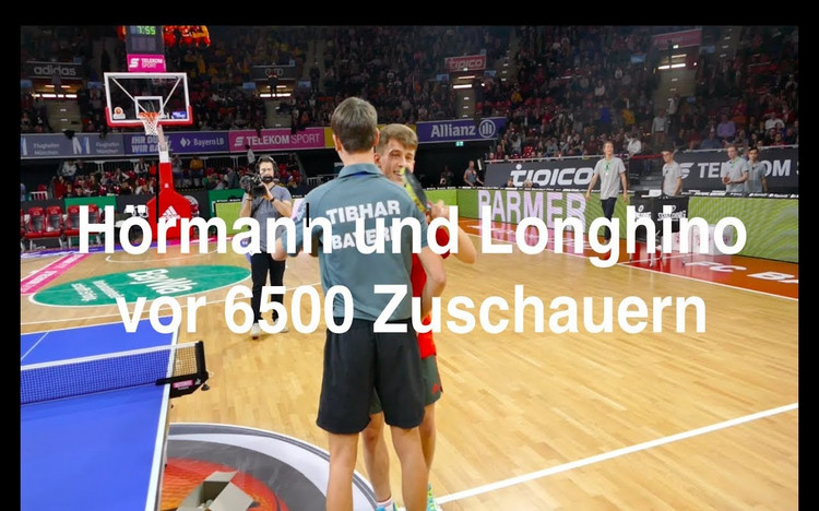 Hannes Hörmann und Nico Longhino spielen im Audi Dome vor 6.500 Zuschauern