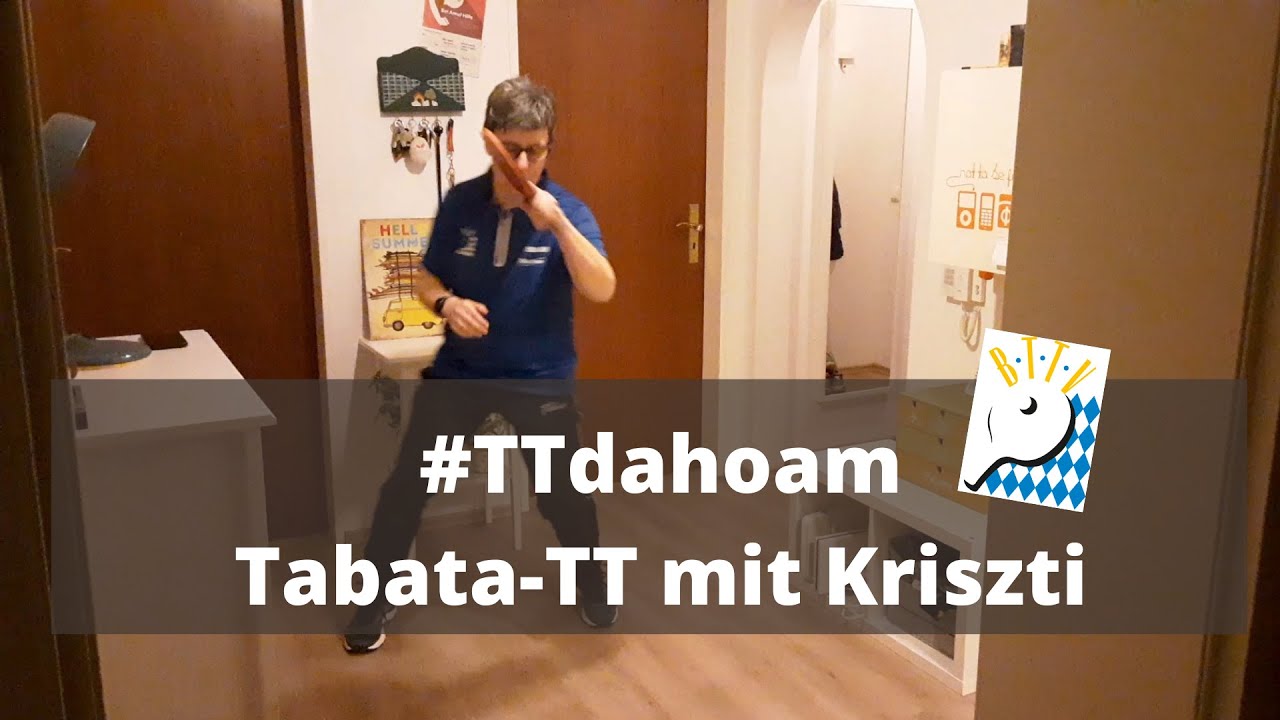 #TTdahoam: Kriszti mit dem Tischtennis-Tabata