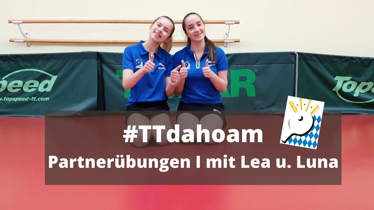 #TTdahoam: Partnerübungen I mit Lea und Luna